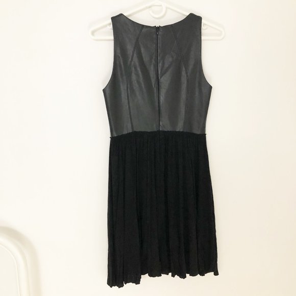 Bailey 44 Carpe Diem Vegan Leather Fit Flare Dress - Picture 5 of 6